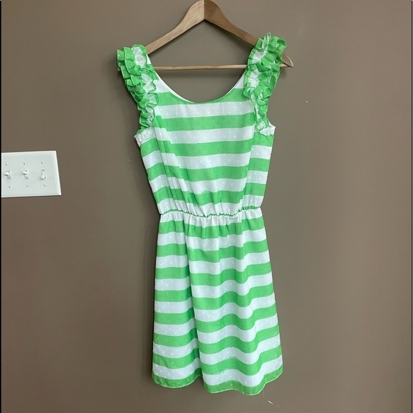 Lilly Pulitzer Danna Awning Striped Dress in Green Size Extra Small - Picture 2 of 7